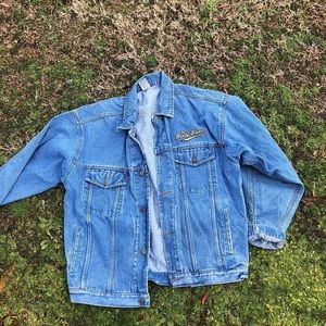 Vintage moody blues denim jacket XXL